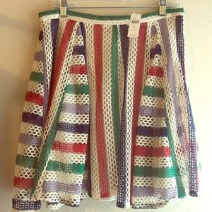 Anthropologie multi colored circle skirt